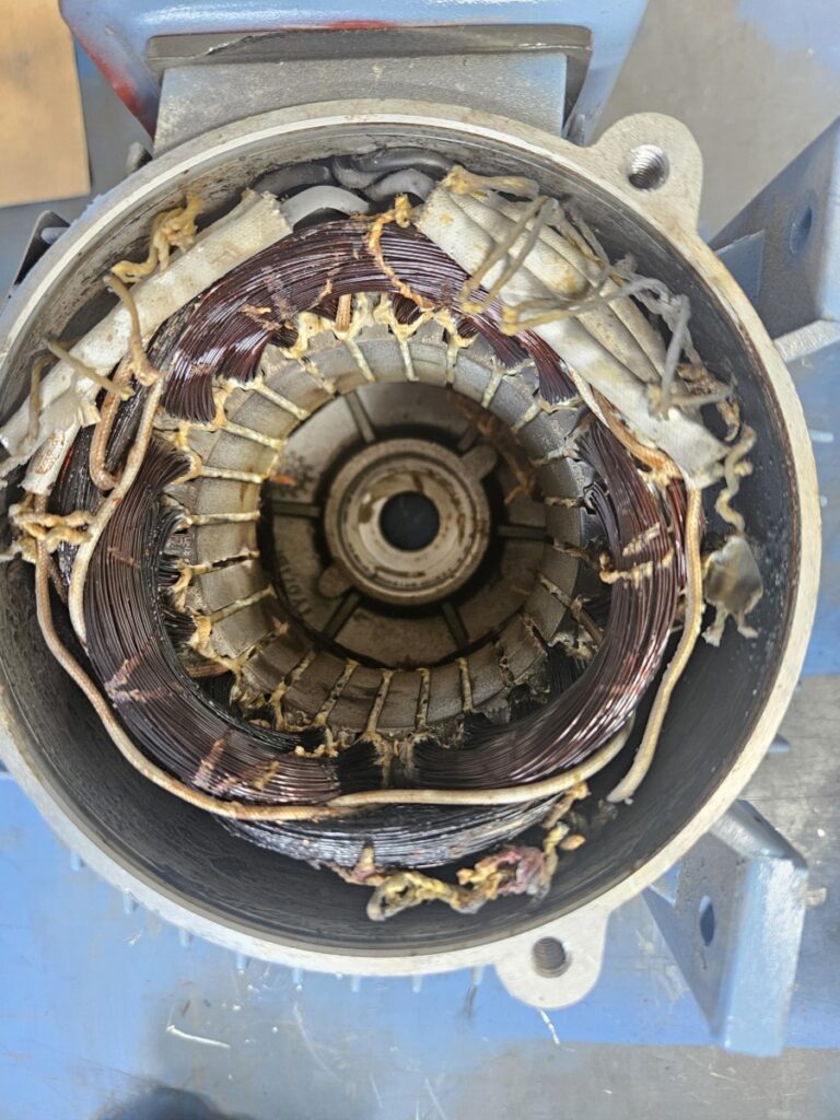 과부하 소손 사진